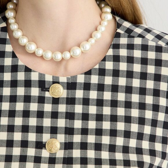 J. Crew Oversized Pearl Necklace/NWT - Picture 2 of 8